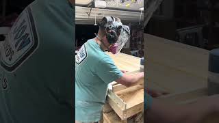 Flattening Two Massive Table Tops (ASMR) | Ewing Woodworks