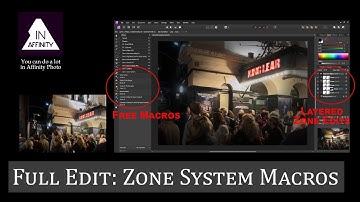 Full Edit using Free Zone System Macros in Affinity Photo