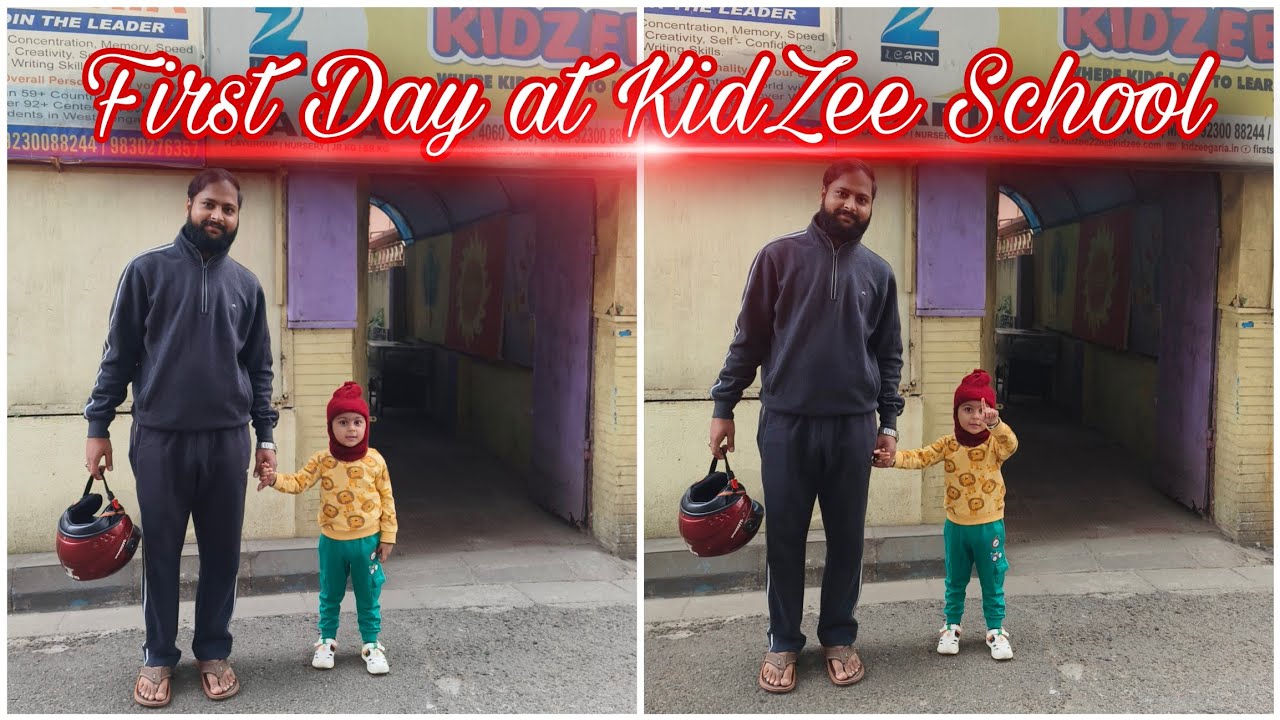 Dilpreet's First Day at KidZee School 🎒