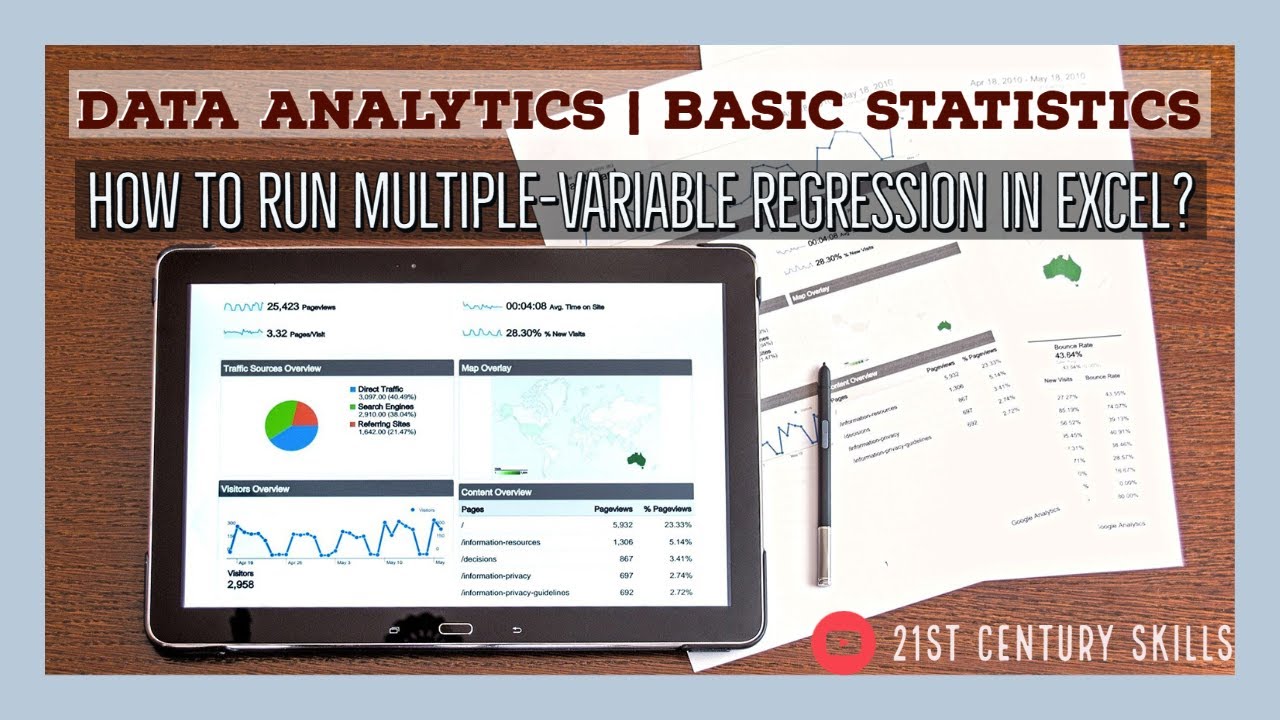 How to run regression excel