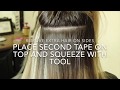 Apply Tape In Hair Extension Tutorial by @katieealm