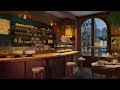 Calm Piano Jazz Music to Relax &amp; Studying - Coffee Shop Ambience on a Rainy Day