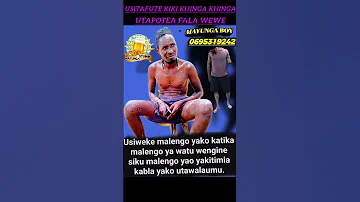 MAYUNGA BOY HASILA KALI MAKING I OMBEHI 0695319242 