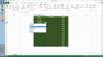 How to create drop down list in excel 2013