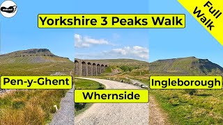 Yorkshire Three Peaks Walk from Horton in Ribblesdale (Pen-y-ghent, Whernside & Ingleborough)