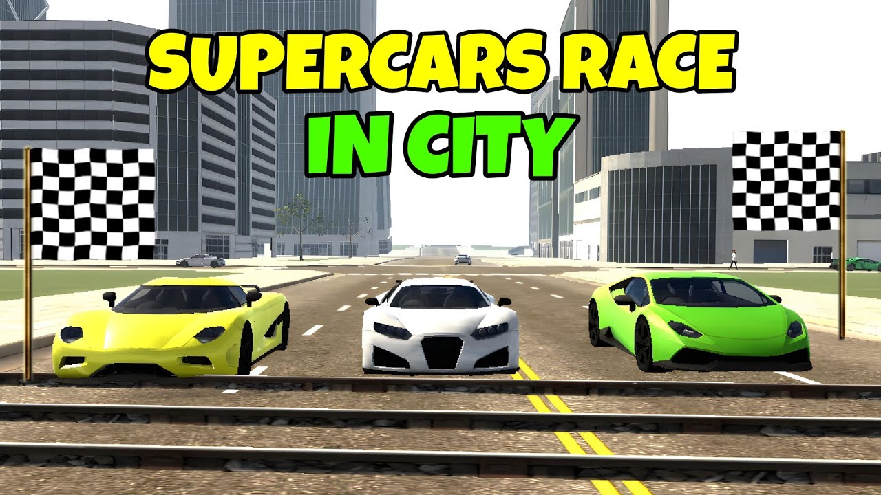 SUPERCARS RACE IN CITY🏎️😯 INDIAN BIKE DRIVING 3D STORIES