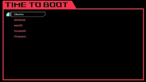 ROG grub theme Linux 