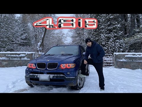 BMW X5 4.8is - მიმოხილვა და თოვლში მაიმუნობა