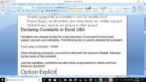 EXCEL VBA THEORY SERIES 4 || VARIABLE AD OPTION EXPLICIT