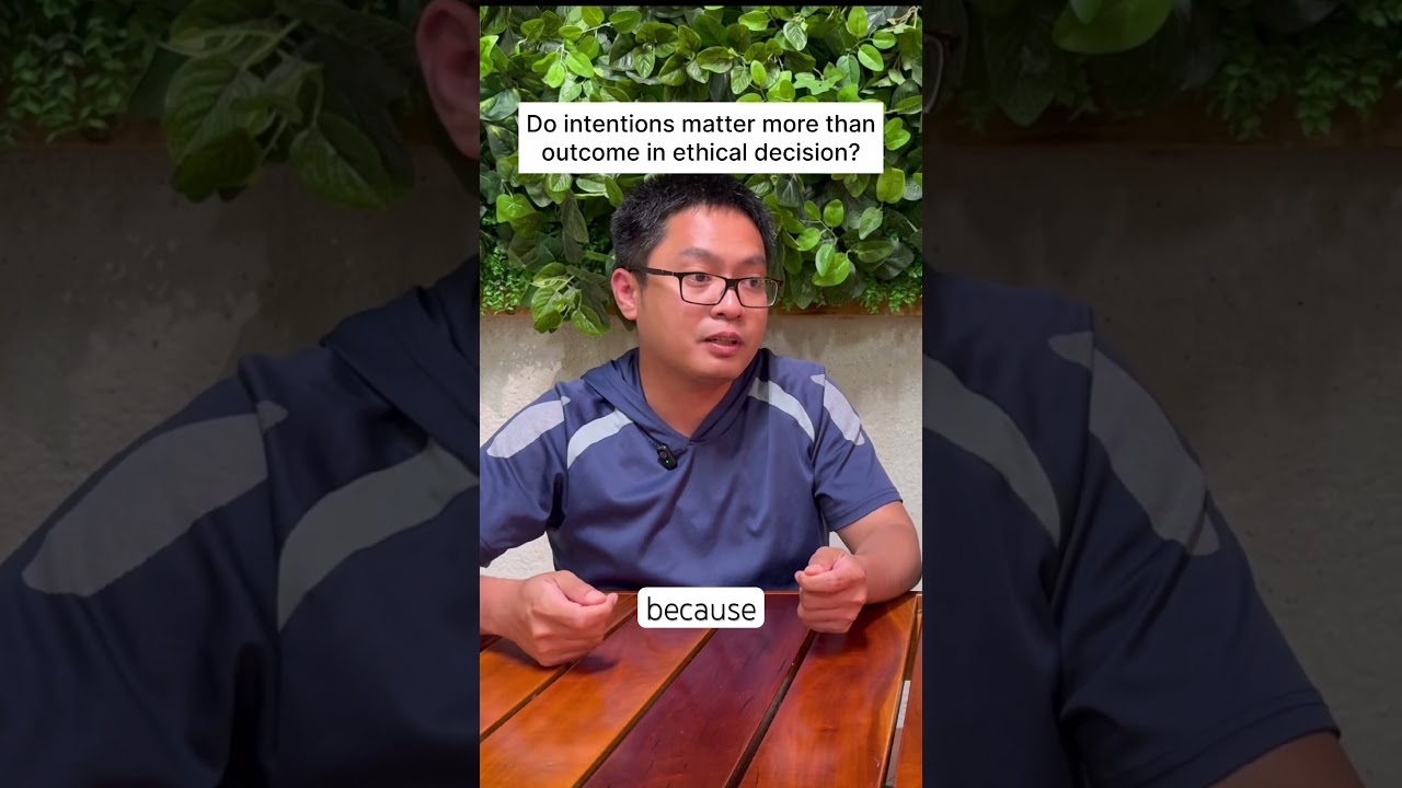 Do intentions matter more than the outcome? #philosophy #talk #deepquestions #interview #education