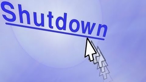 How to shutdown a laptop/computer with notepad!