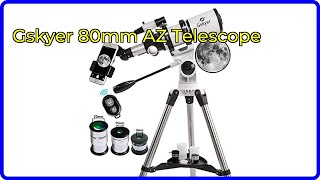 Review: Gskyer 80mm AZ Telescope. ESSENTIAL details.