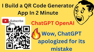 I Build a QR Code Generator App with Python & Tkinter using ChatGPT #openai #chatgpt