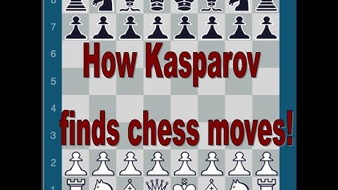 How Kasparov finds good chess moves!