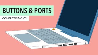 Computer Basics: Buttons and Ports on a Computer
