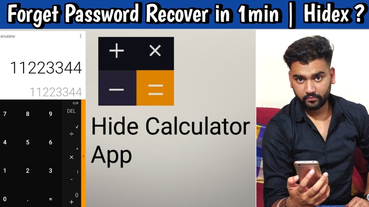 How To Reset Password From Calculator Hide App Recover Password From 