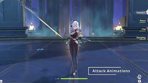 Shenhe Showcase (Idle Animations, Attack Animations)