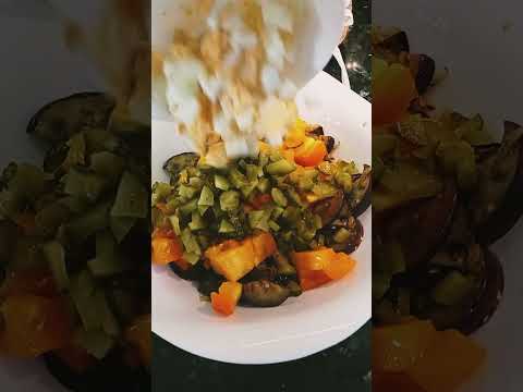 салат с баклажанами #рецепты#готовимдома#салат #еда #вкусно
