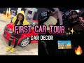 Bought my first car at 18! | NEW CAR TOUR! + Car decor & Tips to build Credit