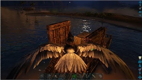 Ark Survival The Island building a taming raft