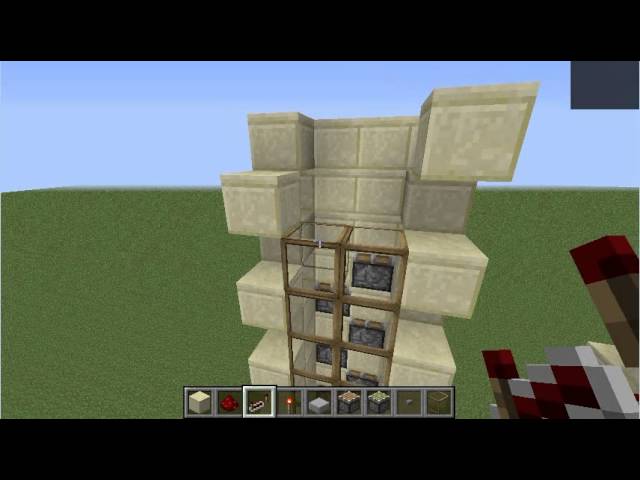 マインクラフト 4 4ピストンエレベーター Minecraft 4 4 Piston Elevator Youtube
