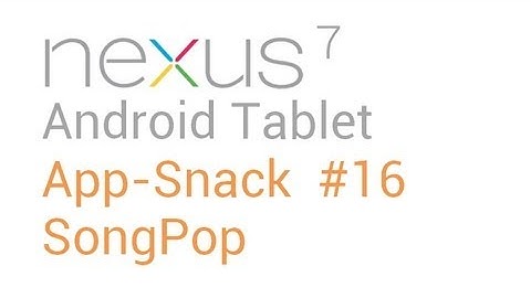 Best Tablet Android Apps: #16 SongPop - Nexus 7 Asus Transformer Prime (TF201, TF300, TF700)