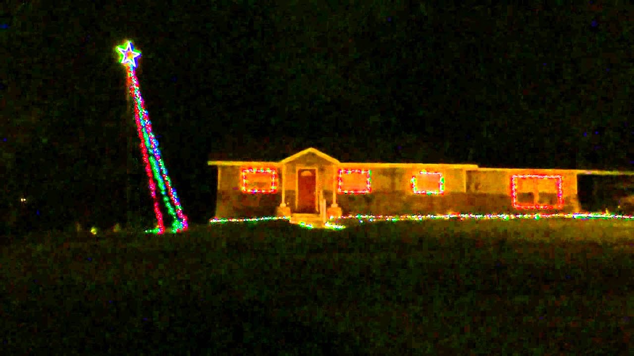 Beebe Light Show Rockin around the Christmas Tree YouTube