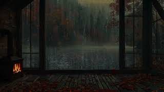 Campfire Crackles And Rainfall Ambience🔥🌧️Relaxing Fire And Rain Sounds For Rest