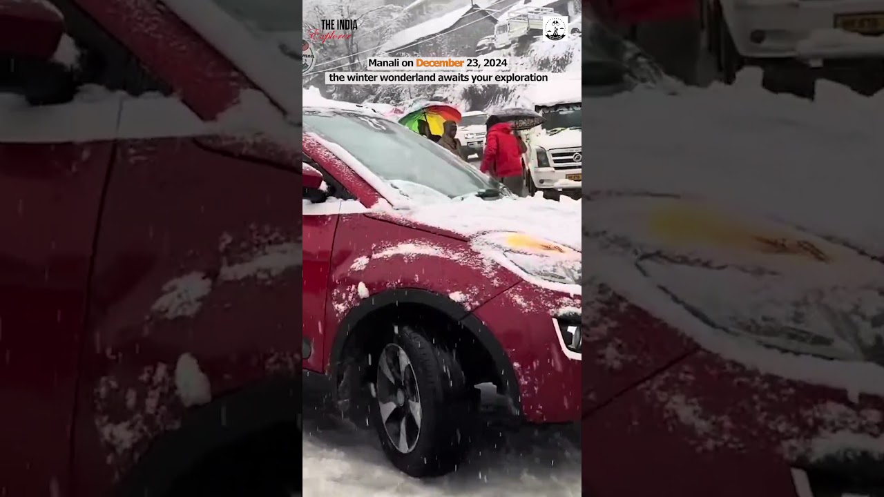 Snowfall in Manali Winter 2024: Driving in Manali’s Snow | Essential Winter Tips for Safe Travel |