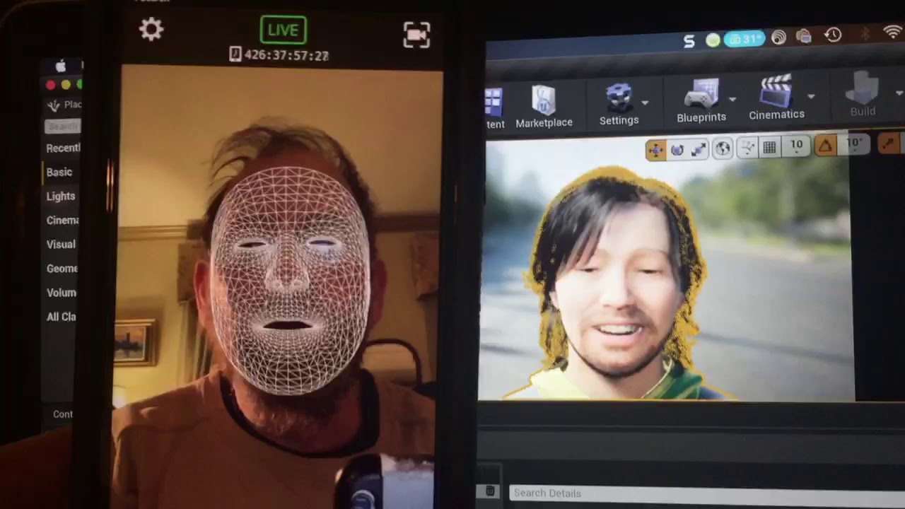 Live Link tracking from an iPhone to a Mac, for MetaHuman in Unreal Engine