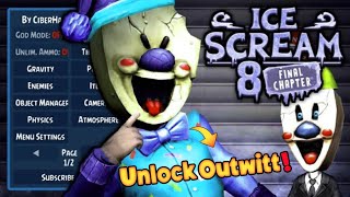 How to Unlock Features!🔥 WITHOUT Token in ice Scream 8 OutWitt Mod!