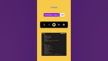 TechGlow Menu en HTML y CSS🔥 #coding #css