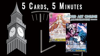 Sword Art Online Alicization 2 rrr  Five Cards Five Minutes  Weiss Schwarz