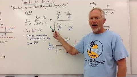 Limits at Infinity - Functions with two Asymptotes (Radicals)