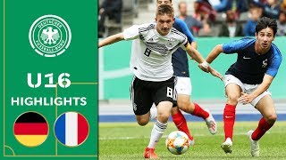 Strong performance by German U16 | Germany vs. France 3-0 | Highlights | U16 Friendly