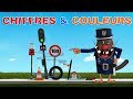 Foufou  chiffrescouleurs avec un circuit  billes learn numberscolors with a marble race 4k