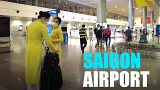 【4k 60fps】 Ho Chi Minh City TAN SON NHAT AIRPORT ARRIVAL  Vietnam