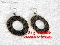 TUTO BOUCLES D'OREILLE ANNEAUX TISSES