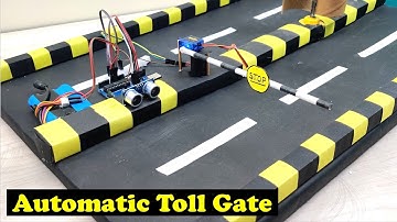 How To Make Simple Automatic Car Parking Toll Gate System || Automatic Toll Gate with Arduino