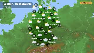 Wetter-Update: Enorme Regenmengen zum Wochenende by wettercom 802 views 1 hour ago 1 minute, 47 seconds