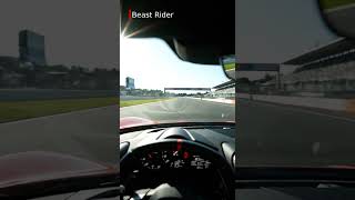 Red Supercar POV: Thrilling Track Drive! High Speed Rush #Shorts