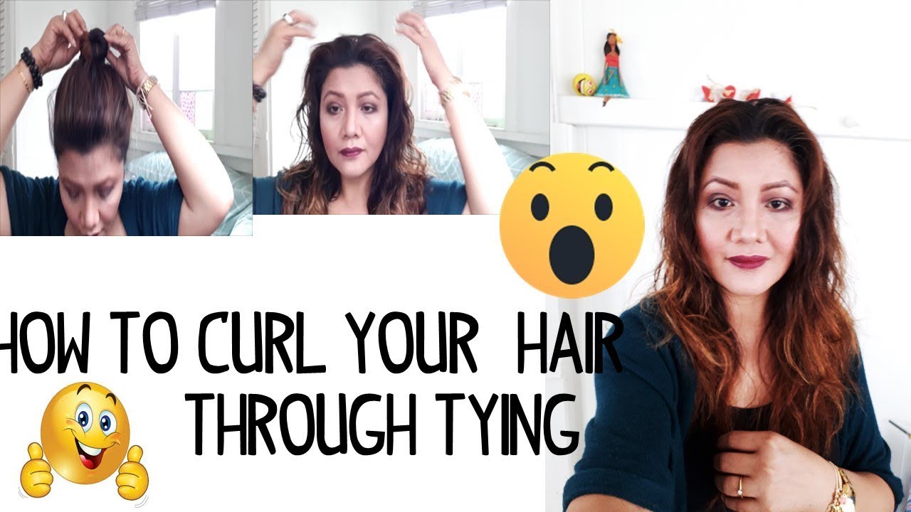 How to curl your hair through tying/Pinay Diyer/Pinay Beauty