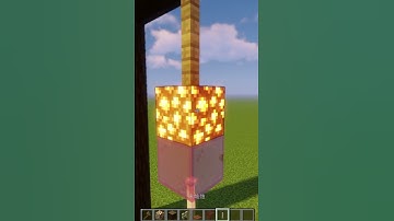 how to make a simple lantern/lamp in minecraft(tutorial)#shorts