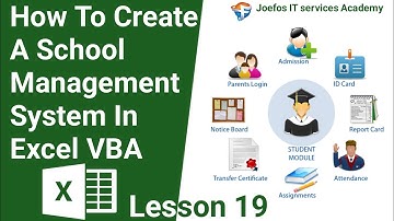 How To Create A School Management System in Microsoft Excel | Step-by-Step Tutorial Lesson 19