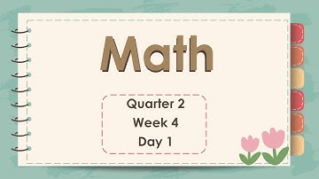 MATH - GRADE 1- Quarter 2 - WEEK 4 - DAY 1 (Matatag Curriculum)
