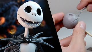 Sculpting JACK SKELLINGTON from The Nightmare Before Christmas Polymer Clay Timelapse | Ace of Clay