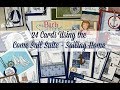 24 Cards with the Come Sail Away Suite Sailing Home