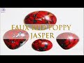 FAUX RED POPPY JASPER - Imitation Gemstone - Polymer Clay Tutorial