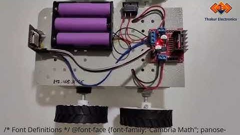 WiFi Controlled Surveillance Robot Car using ESP32 CAM Module