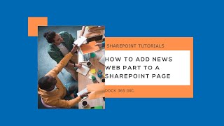 How to Add News Web Part to a SharePoint Page  - Dock 365 Tutorial
